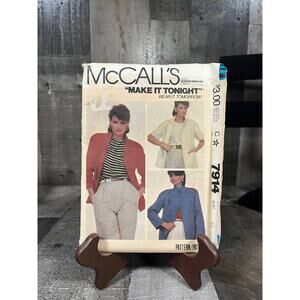 McCall's 7914 Miss Jacket Vintage Sewing Pattern